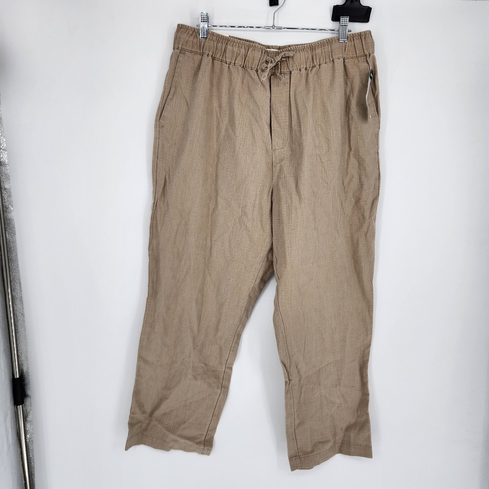 The Commons Men's Taupe Size 28" XL E-Waist Beach Pants NWT